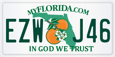 FL license plate EZWJ46