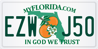 FL license plate EZWJ50