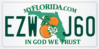 FL license plate EZWJ60