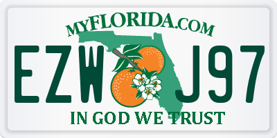 FL license plate EZWJ97