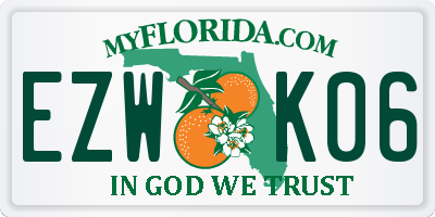 FL license plate EZWK06