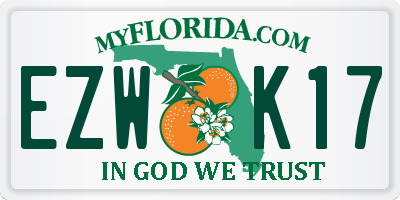 FL license plate EZWK17