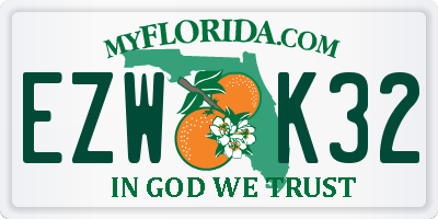 FL license plate EZWK32