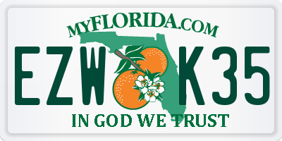 FL license plate EZWK35