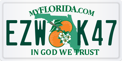 FL license plate EZWK47