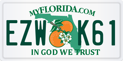 FL license plate EZWK61