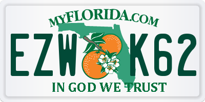 FL license plate EZWK62