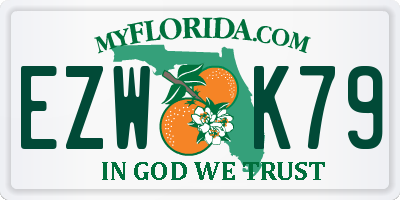 FL license plate EZWK79