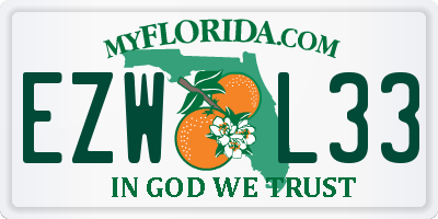 FL license plate EZWL33