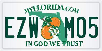 FL license plate EZWM05