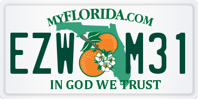 FL license plate EZWM31