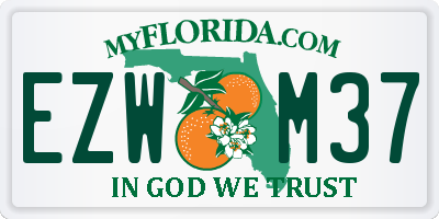 FL license plate EZWM37