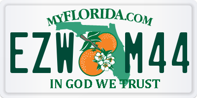 FL license plate EZWM44