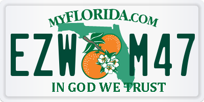 FL license plate EZWM47