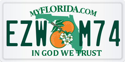 FL license plate EZWM74