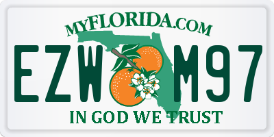 FL license plate EZWM97