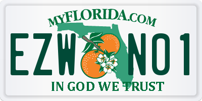 FL license plate EZWN01