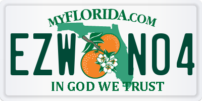 FL license plate EZWN04