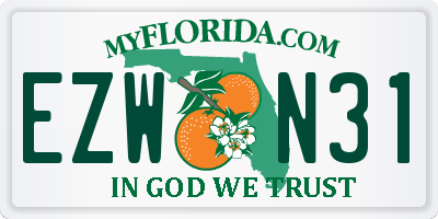 FL license plate EZWN31