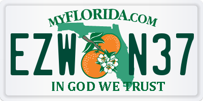 FL license plate EZWN37