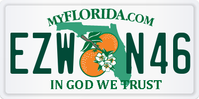 FL license plate EZWN46