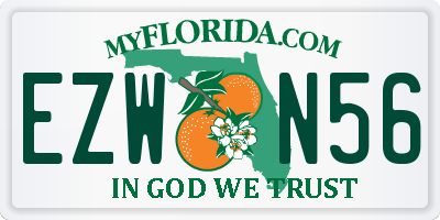 FL license plate EZWN56