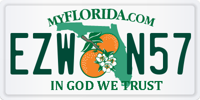 FL license plate EZWN57