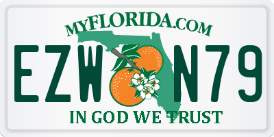 FL license plate EZWN79