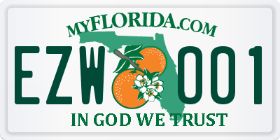 FL license plate EZWO01