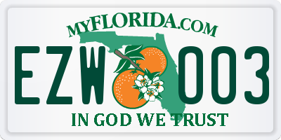 FL license plate EZWO03