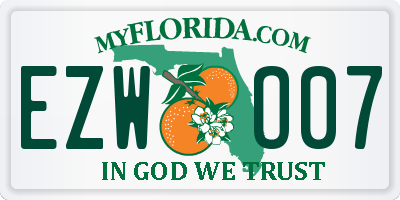 FL license plate EZWO07