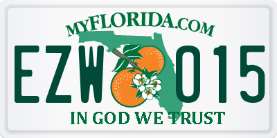 FL license plate EZWO15