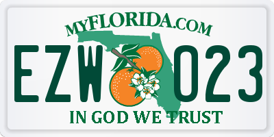 FL license plate EZWO23