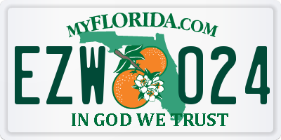 FL license plate EZWO24