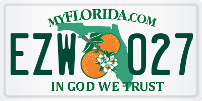 FL license plate EZWO27