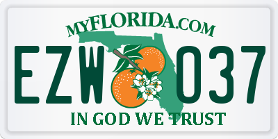 FL license plate EZWO37