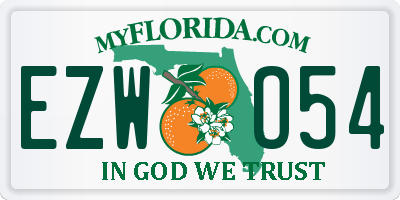 FL license plate EZWO54