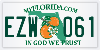 FL license plate EZWO61