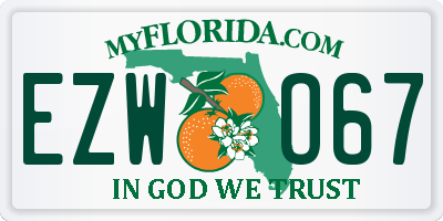 FL license plate EZWO67