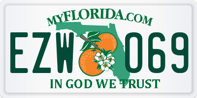 FL license plate EZWO69