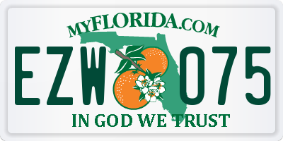 FL license plate EZWO75