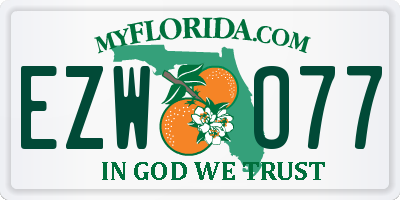 FL license plate EZWO77