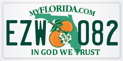 FL license plate EZWO82