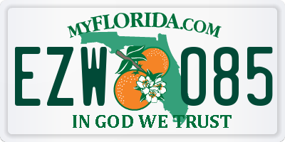 FL license plate EZWO85