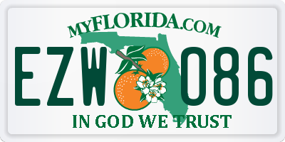 FL license plate EZWO86