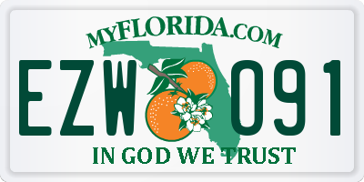 FL license plate EZWO91