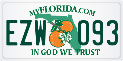 FL license plate EZWO93