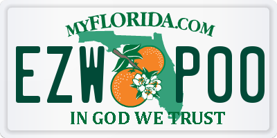 FL license plate EZWP00