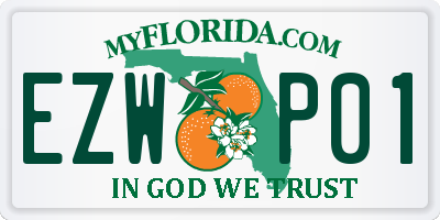 FL license plate EZWP01