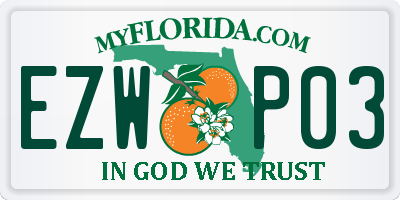 FL license plate EZWP03